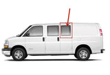 Privacy Stationary Driver Left Side Hinged Door Rear Window Door Glass Compatible with GMC Savana / Chevrolet Express 2003-2025 Models