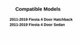 OEM Chrome Moulding Style Driver Left Side Front Vent Window Vent Glass Compatible with Ford Fiesta 2011-2019 Models