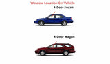 Driver Left Side Front Door Window Door Glass Compatible with Ford Taurus 1996-2007/Mercury Sable 1996-2005 Models