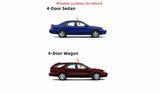 Passenger Right Side Front Door Window Door Glass Compatible with Ford Taurus 1996-2007/Mercury Sable 1996-2005 Models