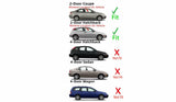 Passenger Right Side Door Window Door Glass Compatible with Ford Focus 2 Door Hatchback 2000-2007 Models/ 2 Door Coupe 2008-2011 Models