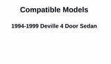 Driver Left Side Front Door Window Door Glass Compatible with Cadillac Deville 4 Door Sedan 1994-1999 Models