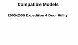 Passenger Right Side Front Door Window Door Glass Compatible with Ford Expedition 2003-2006 Models