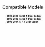 Heated Back Window Back Glass Compatible with Lexus IS250 2006-2013 / IS350 2006-2013 / IS-F 2008-2014 4 Door Sedan Models
