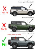 OEM Tempered Passenger Right Side Quarter Window Quarter Glass Compatible with Ford Bronco 2021-2026 2-Door Models (Not For 4-Door Models)