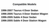 Passenger Right Side Front Door Window Door Glass Compatible with Ford Taurus 1996-2007/Mercury Sable 1996-2005 Models