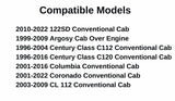 Tempered Passenger Right Side Front Door Window Door Glass Compatible with Freightliner122SD 10-22 / Argosy 99-09 / Century Class 96-16/ Columbia 01-16/ Coronado 01-22 / CL112 03-09