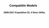 Stationary Passenger Right Side Quarter Window Quarter Glass Compatible with Ford Expedition EL Long Wheel Base 2008-2017 Models Glass Only