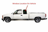 Movable Style Driver Left Side Quarter Window Glass With Frame & Latch Compatible with Chevrolet/GMC Pickup C1500 K1500 1988-1999 / C2500 K2500 C3500 K3500 1988-2000 2-Door Extended Cab Models