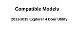 OE w/Logo Passenger Right Side Rear Vent Window Vent Glass Compatible with Ford Explorer 2011-2019 Models
