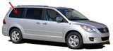 Movable Passenger Right Side Quarter Window Quarter Glass Compatible with Volkswagen Routan Mini Van 2009-2012 Models
