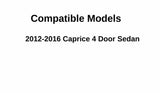 Passenger Right Side Front Door Window Door Glass Compatible with Chevrolet Caprice 2012-2016 Models