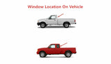 OE W/ Logo Stationary Back Window Back Glass Compatible with Ford Ranger/Mazda B2300/Mazda B2500/Mazda B3000/Mazda B4000 1998-2011 Models