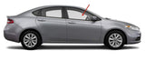 Passenger Right Side Front Door Window Door Glass Compatible with Dodge Dart 2013-2016 Models