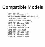 Heated Back Window Back Glass Compatible with Chevrolet Silverado GMC Sierra 2014-2018 1500 / 2019 1500LD / 2015-2019 2500 3500 / 2019-2021 4500 5500 6500 Models
