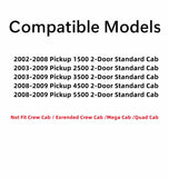 Driver Left Side Door Window Door Glass Compatible with Dodge Ram Pickup 2 Door Standard Cab 1500 2002-2008 Models/ 2500 3500 4500 5500 2003-2009 Models