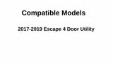 OE Back Window Back Glass Compatible with Ford Escape 2017-2019 Models