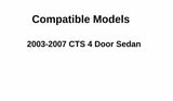 Passenger Right Side Front Door Window Door Glass Compatible with Cadillac CTS 2003-2007 Models