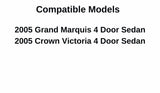 Heated Back Window Back Glass Compatible with Ford Crown Victoria/Mercury Grand Marquis 2005 4 Door Sedan Models