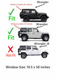 OE Privacy Heated Back Tailgate Window Back Glass Compatible with Jeep Wrangler 2018-2026 Models (Not For 2018 Wrangler JK)