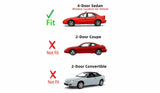 Driver Left Side Front Door Window Door Glass Compatible with Pontiac Sunfire 4 Door Sedan 1995-2002 Models