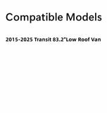 Privacy Movable Driver Left Side Rear Sliding Cargo Door Window Door Glass Compatible with Ford Transit 83.2" Low-Roof Van 2015-2025 Models (Low-Roof Van Only)
