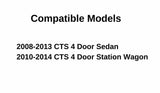Driver Left Side Rear Door Window Door Glass Compatible with Cadillac CTS 4 Door Sedan 2008-2013 Models/4 Door Wagon 2010-2014 Models