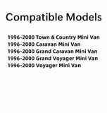 Passenger Right Side Front Door Window Door Glass Compatible with Chrysler Voyager/Grand Voyager/Town & Country/Dodge Caravan/Grand Caravan/Plymouth Voyager/Grand Voyager 1996-2000 Models