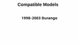 Passenger Right Side Rear Door Window Door Glass Compatible with Dodge Durango 1998-2003 Models