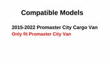 Clear Tempered Power Movable Passenger Right Side Rear Door Window Door Glass Compatible with Ram Promaster City 2015-2022 Models