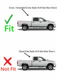 Passenger Right Side Rear Door Window Glass Compatible with Dodge Ram 1500 2009-2018 & 1500Classic 2019-2024 & 2500 3500 2010-2025 & 3500Cab/Chs 4500 5500 2011-2025 4-Door Crew/Extended Crew Pickups