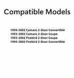 NAGD Passenger Right Side Door Window Glass Compatible with Chevrolet Camaro/Pontiac Firebird 2 Door Coupe/Convertible 1993-2002 Models