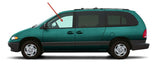 Driver Left Side Front Door Window Door Glass Compatible with Chrysler Voyager/ Grand Voyager/ Town & Country/ Dodge Caravan/ Grand Caravan/ Plymouth Voyager/ Grand Voyager 1996-2000 Models