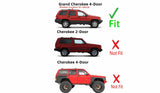 Passenger Right Side Rear Door Window Door Glass Compatible with Jeep Grand Cherokee 1999-2004 Models