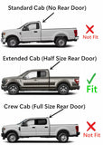 OE Driver Left Side Rear Door Window Door Glass Compatible with Ford F150 2015-2020 / F250 F350 F450 F550 2017-2022 Super Cab/Extended Cab Pickups Models