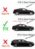 Passenger Right Side Rear Door Window Door Glass Compatible with Cadillac CTS 4-Door Sedan 2014-2019 Models (Not For CTS-V models)