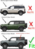 OEM Tempered Driver Left Side Quarter Window Quarter Glass Compatible with Ford Bronco 2021-2026 2-Door Models (Not For 4-Door Models)