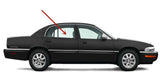 Passenger Right Side Rear Door Window Door Glass Compatible with Buick Park Avenue 4 Door Sedan 1997-2006 Models