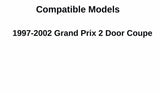 Driver Left Side Door Window Door Glass Compatible with Pontiac Grand Prix 2 Door Coupe 1997-2002 Models