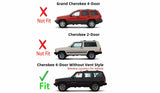 W/O Vent Style Driver Left Side Front Door Window Door Glass Compatible with Jeep Cherokee 4 Door Utility 1997-2001 Models