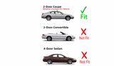 Passenger Right Side Door Window Door Glass Compatible with Chrysler Sebring/Dodge Stratus 2 Door Coupe 2001-2006 Models