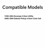 Driver Left Side Front Door Window Door Glass Compatible with Dodge Durango 1998-2003 Models/Dodge Dakota Pickup 2000-2004 4 Door Models