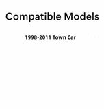 Passenger Right Side Front Door Window Door Glass Compatible with Lincoln Town Car 1998-2011 Models
