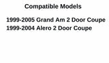 Driver Left Side Door Window Door Glass Compatible with Oldsmobile Alero/Pontiac Grand Am 2 Door Coupe 1999-2005 Vehicle Models