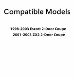 Driver Left Side Door Widow Glass Compatible with Ford Escort 1998-2003 Models / ZX2 2001-2003 2 Door Coupe