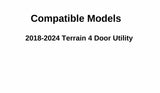 Passenger Right Side Rear Door Window Door Glass Compatible with GMC Terrain 2018-2024 Models