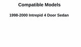 Driver Left Side Rear Door Window Door Glass Compatible with Dodge Intrepid 4 Door Sedan 1998-2000 Models