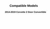 Passenger Right Side Door Window Door Glass Compatible with Chevrolet Corvette 2 Door Convertible 2014-2019 Models