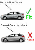 OE Black Moulding Driver Left Side Rear Quarter Window Quarter Glass Compatible with Ford Focus 4 Door Sedan 2012-2018 Models