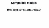 Driver Left Side Front Door Window Glass Compatible with Cadillac Seville 4 Door Sedan 1998-2004 Models
